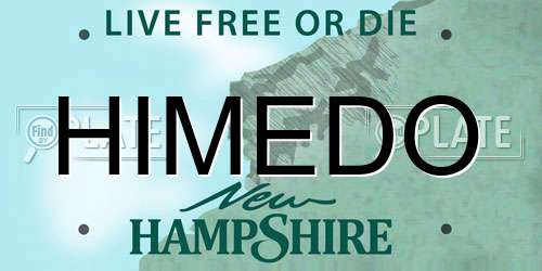 HIMEDO New Hampshire License Plate