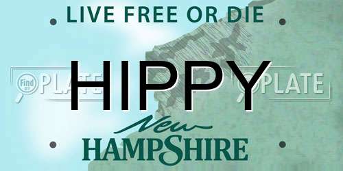HIPPY New Hampshire License Plate