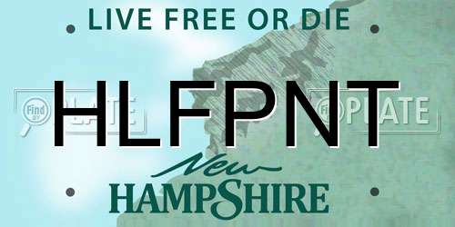 HLFPNT New Hampshire License Plate