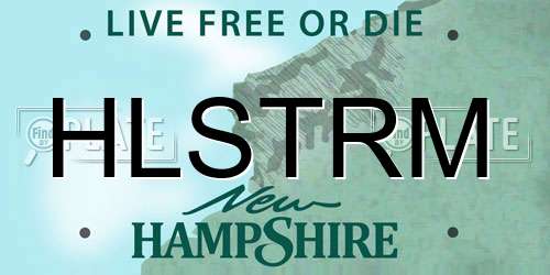 HLSTRM New Hampshire License Plate