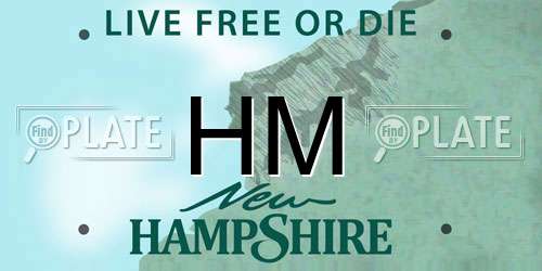HM New Hampshire License Plate