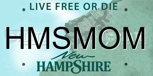 HMSMOM New Hampshire License Plate