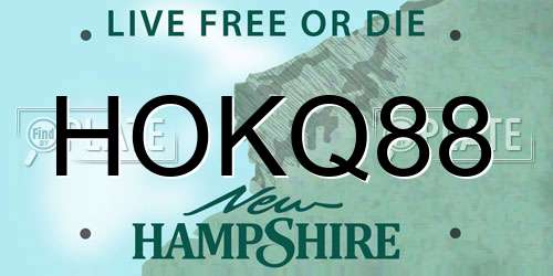 HOKQ88 New Hampshire License Plate
