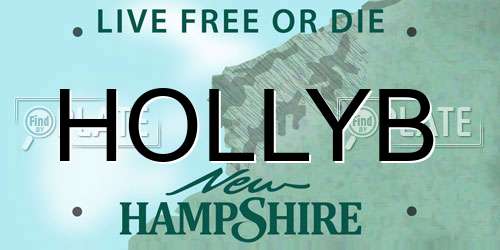 HOLLYB New Hampshire License Plate