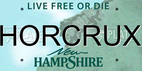 HORCRUX New Hampshire License Plate