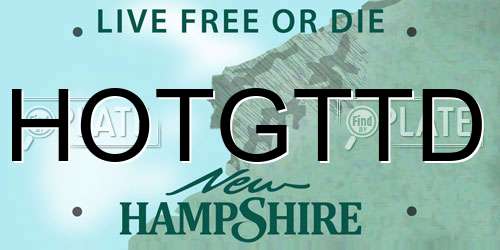 HOTGTTD New Hampshire License Plate