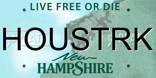 HOUSTRK New Hampshire License Plate