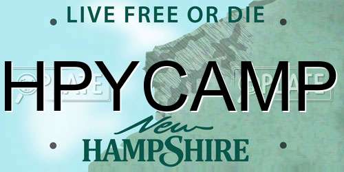 HPYCAMP New Hampshire License Plate