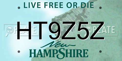 HT9Z5Z New Hampshire License Plate