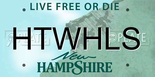 HTWHLS New Hampshire License Plate
