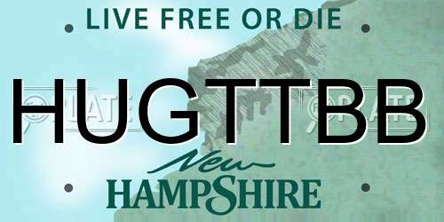 HUGTTBB New Hampshire License Plate