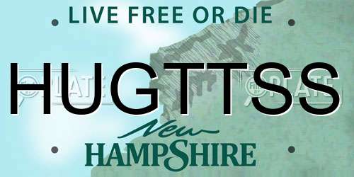 HUGTTSS New Hampshire License Plate