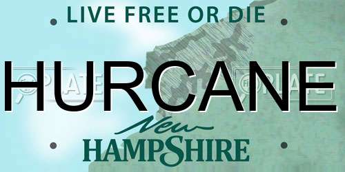 HURCANE New Hampshire License Plate