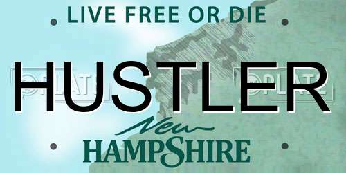 HUSTLER New Hampshire License Plate