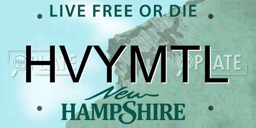 HVYMTL New Hampshire License Plate