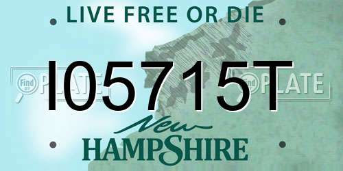 I05715T New Hampshire License Plate