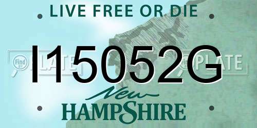 I15052G New Hampshire License Plate