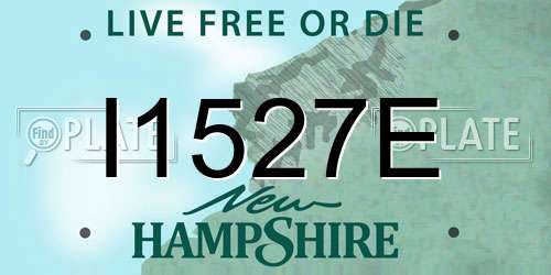I1527E New Hampshire License Plate