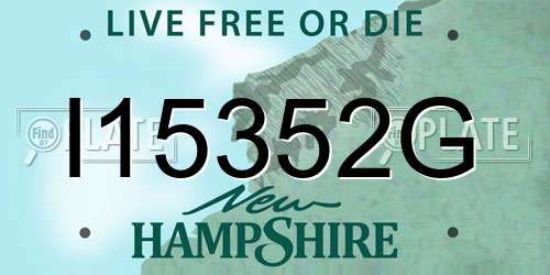 I15352G New Hampshire License Plate