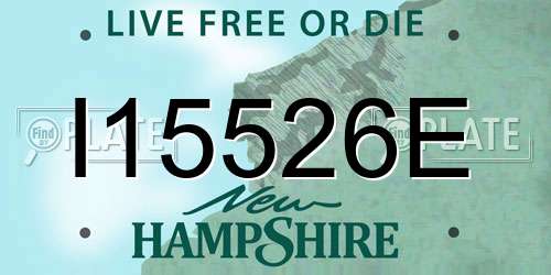 I15526E New Hampshire License Plate