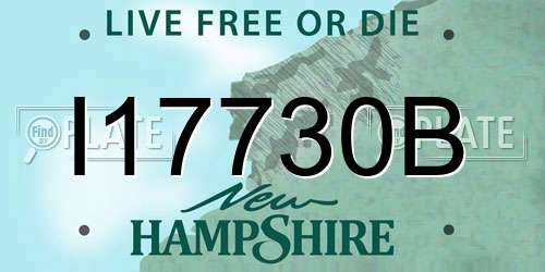 I17730B New Hampshire License Plate