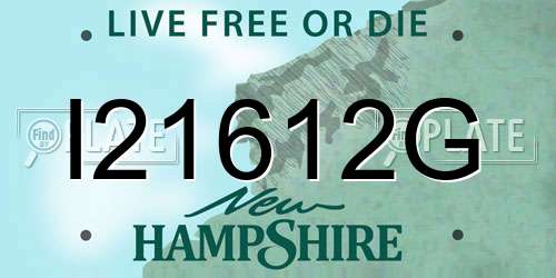 I21612G New Hampshire License Plate