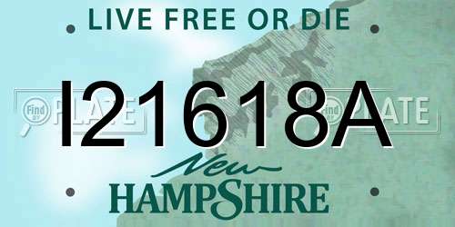 I21618A New Hampshire License Plate