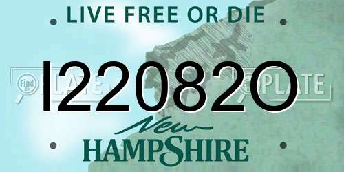 I22082O New Hampshire License Plate