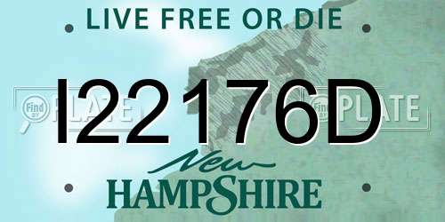 I22176D New Hampshire License Plate