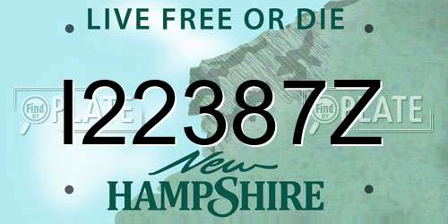 I22387Z New Hampshire License Plate
