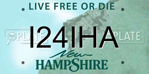 I24IHA New Hampshire License Plate