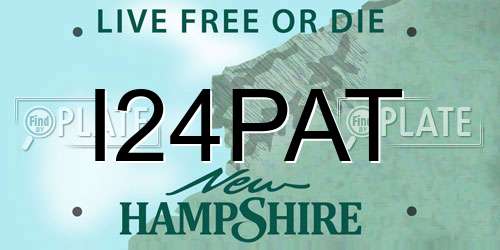 I24PAT New Hampshire License Plate