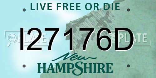 I27176D New Hampshire License Plate
