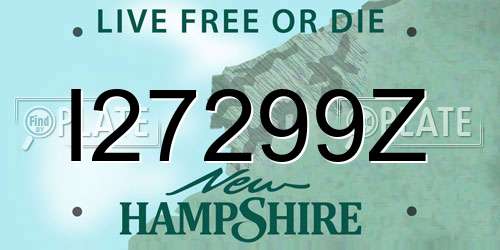 I27299Z New Hampshire License Plate