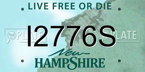 I2776S New Hampshire License Plate
