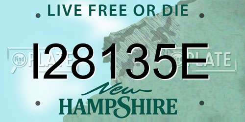 I28135E New Hampshire License Plate