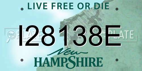 I28138E New Hampshire License Plate