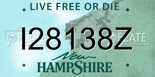 I28138Z New Hampshire License Plate