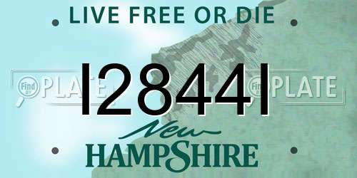 I2844I New Hampshire License Plate