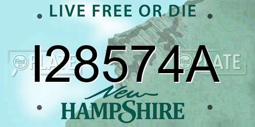 I28574A New Hampshire License Plate