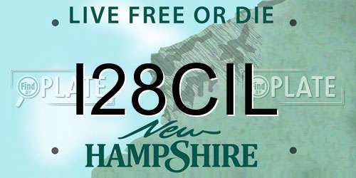 I28CIL New Hampshire License Plate