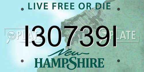 I30739I New Hampshire License Plate