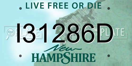 I31286D New Hampshire License Plate
