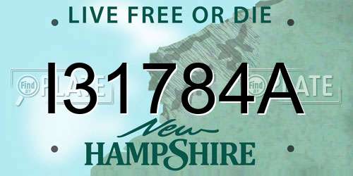 I31784A New Hampshire License Plate