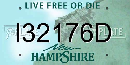 I32176D New Hampshire License Plate