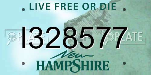 I328577 New Hampshire License Plate