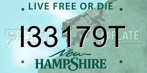 I33179T New Hampshire License Plate
