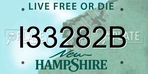 I33282B New Hampshire License Plate