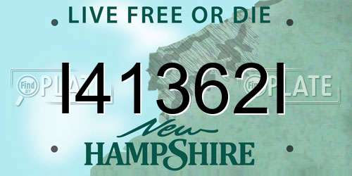 I41362I New Hampshire License Plate