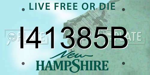 I41385B New Hampshire License Plate